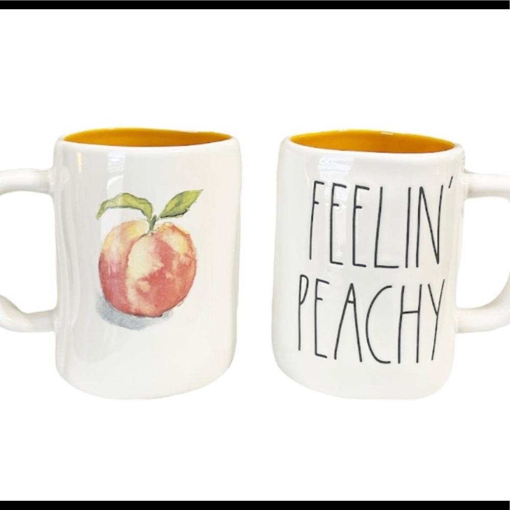 NWT! Rae Dunn Feelin’ Peachy Mug